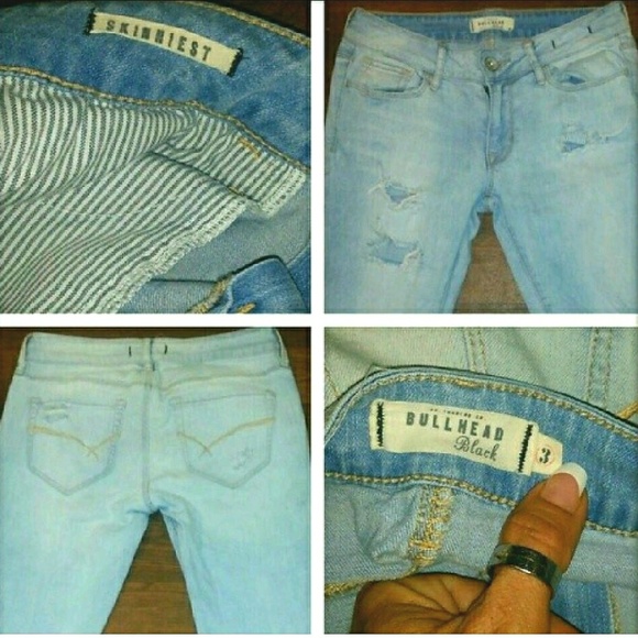 BULLHEAD BLACK SKINNIEST DENIM JEANS - Picture 6 of 6